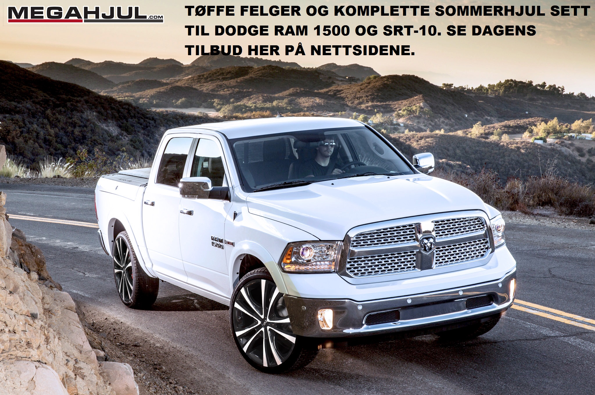 Dodge Ram 1500 felger, dekk og sommerhjulpakke